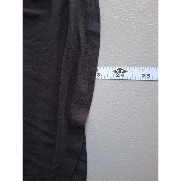 Ann Taylor LOFT Black Lace Sleeve Blouse Small Boho Chic Top Rayon Casual - Picture 8 of 9